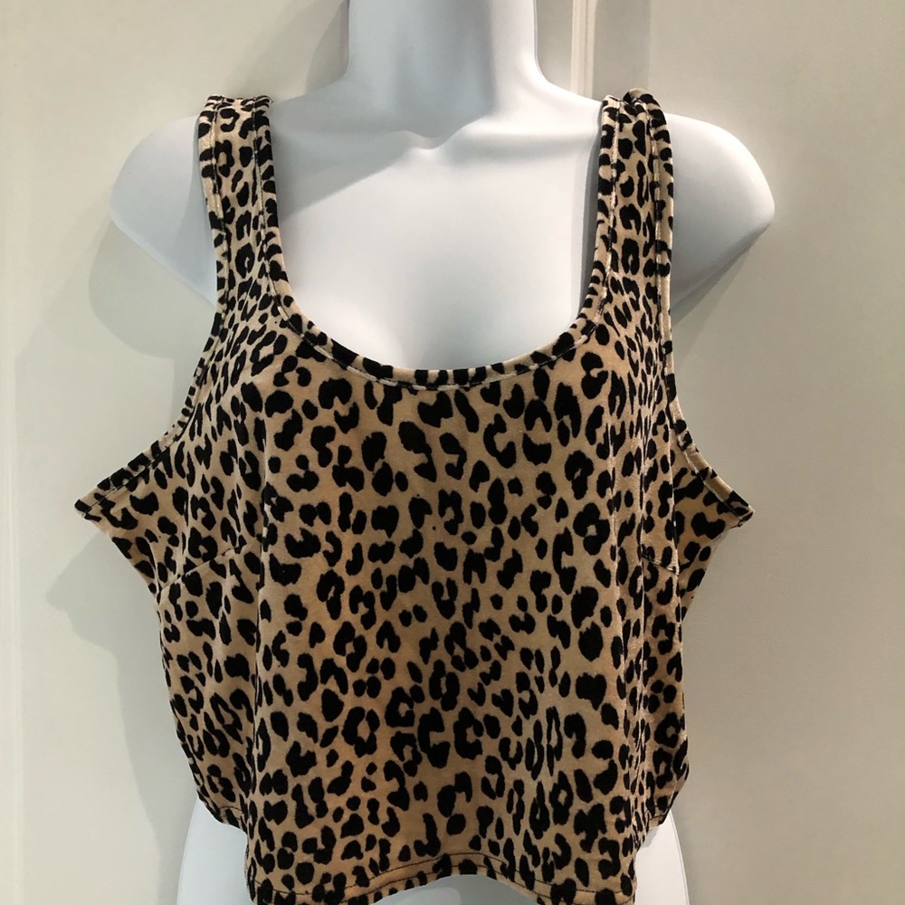 0053 NWT Cute, Cute, Cute!! Cheetah print crop top